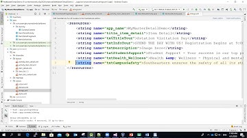 Android Master/Detail template - A School Info. app /part-2 add string keys