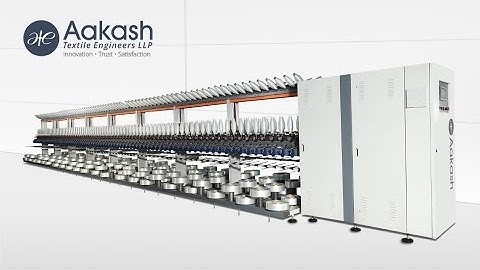 160 spindle Servo controlled cops winder for polyester yarn