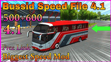 4.1 Speed File Mod || 500+600 Speed File || For bussid