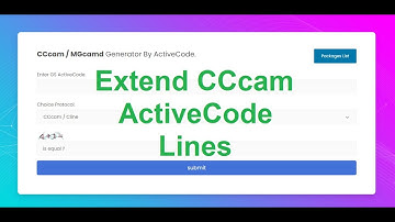 How to extend cccam line using activecode.