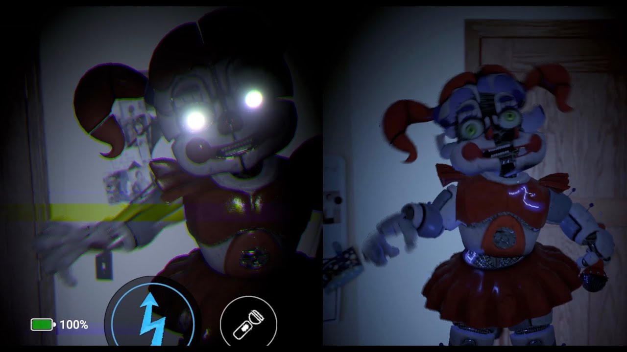 Fnaf ar Circus Baby with Springtrap cpu YouTube