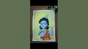 Cute Krishna Ji Drawing 🥰💖 #shorts​ #radhakrishna​ #krishna​ #drawing​ #shortsfeed