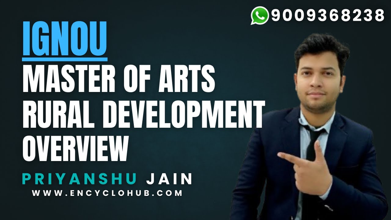 IGNOU MASTER OF ARTS RURAL DEVELOPMENT OVERVIEW FEES, ADMISSION, ELIGIBILITY ETC.