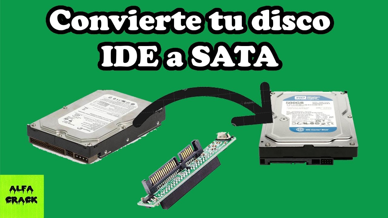 Desafío miembro condensador Convierte Disco Duro IDE a SATA para PC nuevas - YouTube