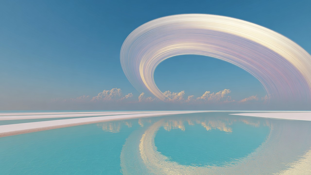 Orbital Arc | Futuristic Ambient Ocean Soundscape | Sci-Fi Music for Sleep, Meditation & Study