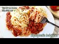 Espaguetis en salsa boloñesa.