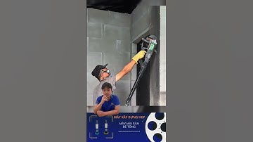 Cắt tường điện nước cán dài #xaydung #diennuoc