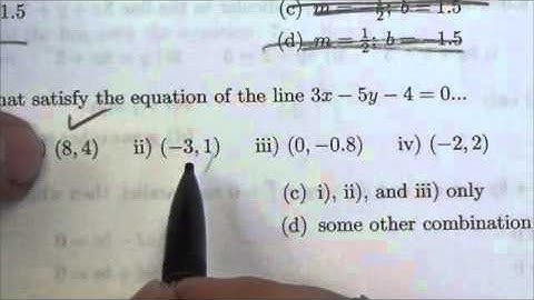 Math 10C Linear Relations Review MC#31