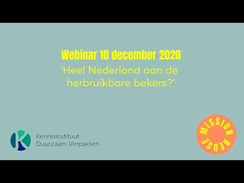 Mission Reuse - Heel Nederland aan de herbruikbare bekers?