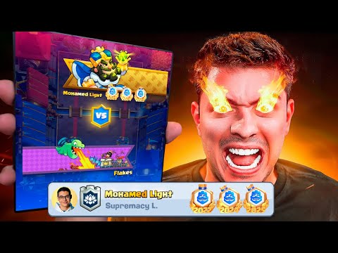 Enfrentei o CAMPEÃO MUNDIAL de Clash Royale Mohamed Light!
