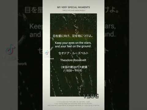 目を星に向け 足を地につけよ Shorts セオドア ルーズベルト Theodoreroosevelt 名言集 自分き磨き 自己暗示 ビジネス 名言 Youtube