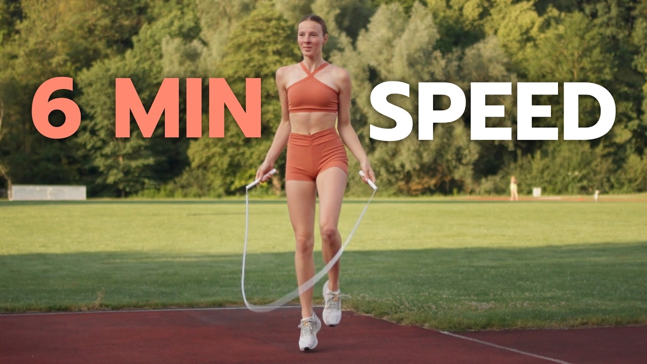 6 min SPEED SKIPPING WORKOUT // RUN IN PLACE // no tricks - YouTube