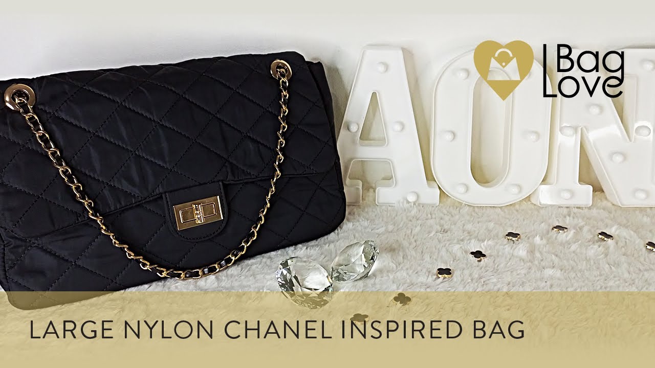 BAG REVAMP 2022, Large Nylon Bag Chanel Inspired
