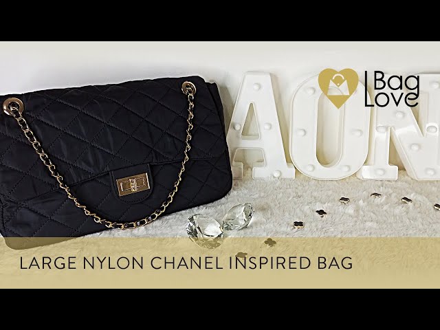 BAG REVAMP 2022, Large Nylon Bag Chanel Inspired