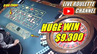 🔴 LIVE ROULETTE |🚨 HUGE WIN 💲9.300 In Real Vegas Casino 🎰 $100 Chips Bets Exclusive✅ 2024-05-21 screenshot 4