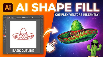 Illustrator Generative SHAPE FILL: Create Complex Vectors in ANY Outline!