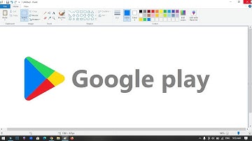 How to draw the Google Play logo using MS Paint | How to draw on your computer