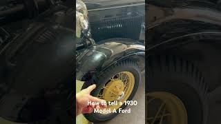 How to tell if it’s a 1930 Ford Model A #1930 #antiquecars #ford #modelaford