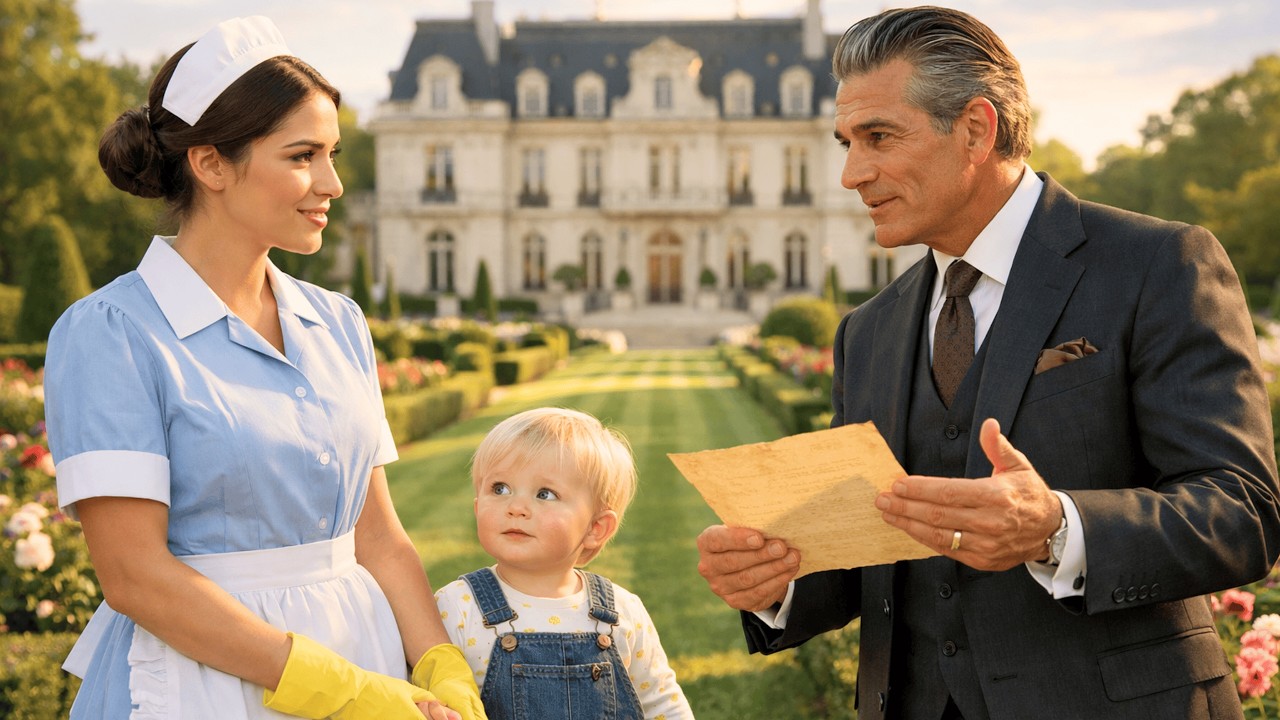 UN MILLONARIO IBA A FIRMAR DIVORCIO — PERO LA NIÑERA Y SU HIJO LE ENTREGÓ UNA CARTA ANTIGUA Y