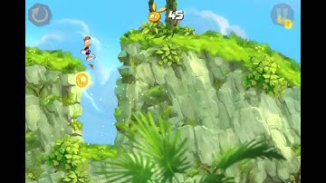 Rayman jungle run: walk through part 1 [jump]