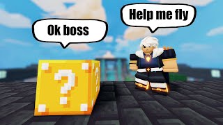This kit is super broken in lucky blocks - Roblox Bedwars