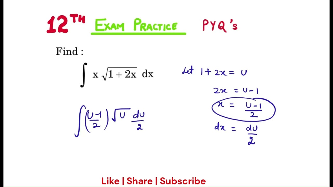 Integration of x (1+2x)^1/2  | Indefinite Integration