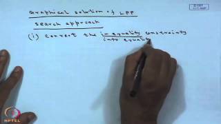 Mod-01 Lec-03 Geometry of LPP and Graphical Solution of LPP