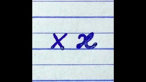 Learn to write English small letter x | How to write Print and Cursive handwriting for beginners