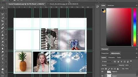 Adding and Cropping images in Comic Template