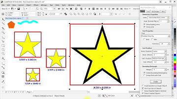 CorelDRAW Macro - Rect Area Dims