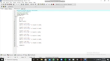 Tugas Program C++ ( Operator Relasional dan Operator Logika )