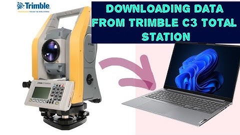 Downloading Data from Trimble C3 Total station | pendrive download