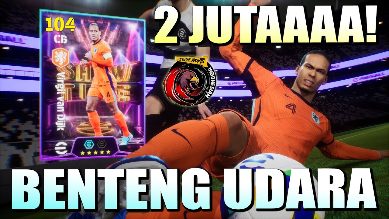 RUNGKAD 2 JUTA! VAN DIJK SHOWTIME BENTENG UDARA SKILL TERBARU PENANGKAL BULLET HEADER! JAGO BANGET