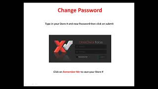 Focus   Change Password