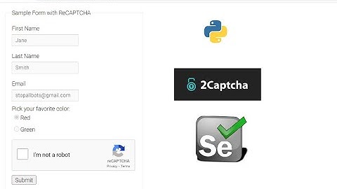 Selenium with Python ( part 10 ) | How to Solving reCaptcha | Using 2captcha