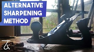 Alternative Plane Iron Sharpening Method [Woodworking Hack]