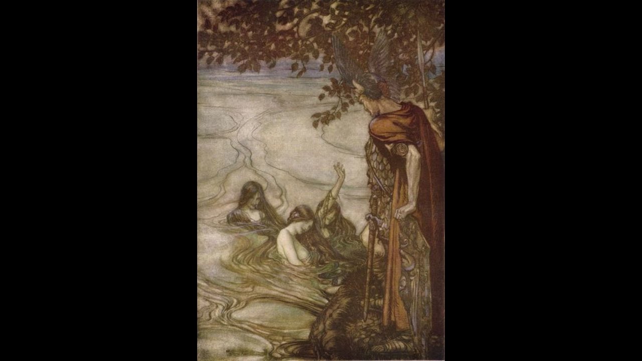 Elves in Scandinavian Folklore - Part 3 - The Elle  Maid / Elven Maid Near Ebeltoft  -  Circa 1892