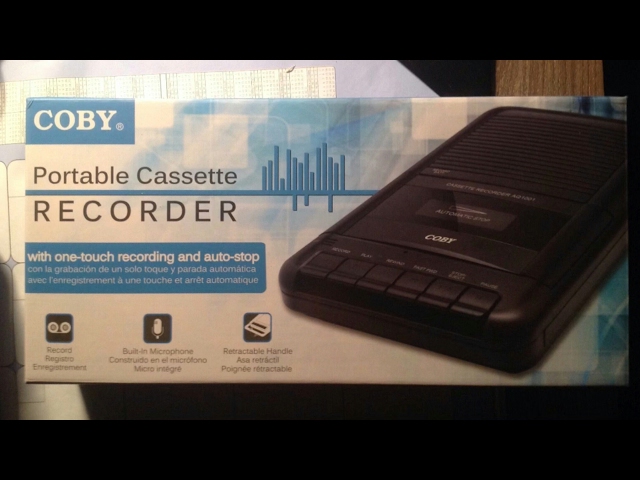 COBY Cvr-22 Portable Cassette Recorder