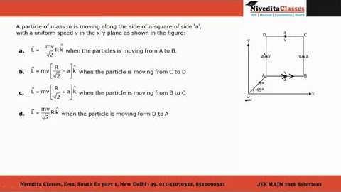 JEE Main 2016 Video Solution Physics Question No. 2 [Code E]