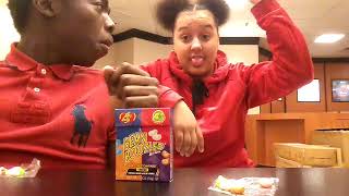 @jordan and zine doing BEAN BOOZLED chalroolenge  (never again ) aka like and subscribe& comment