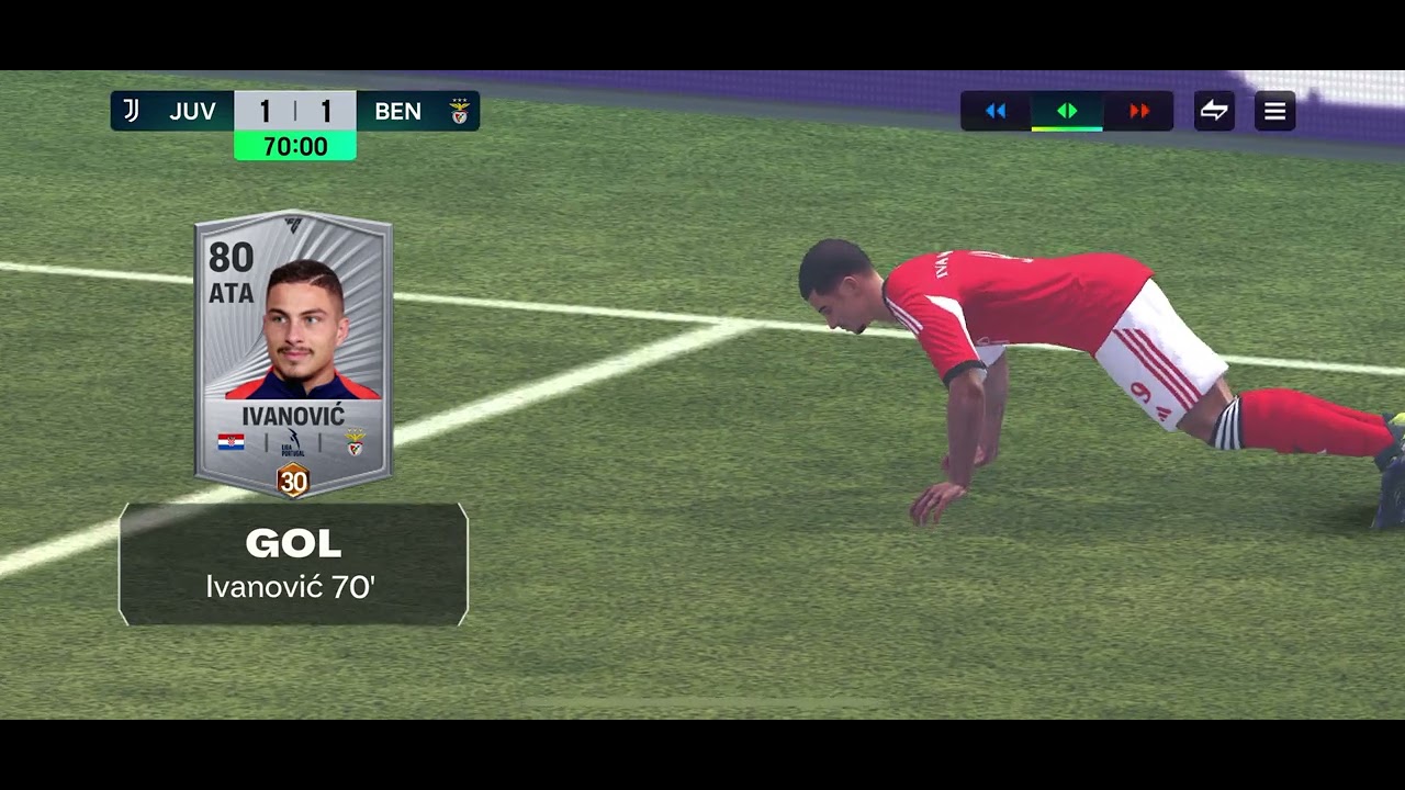 Juventus vs SL benfica No fifa mobile Champions  League 