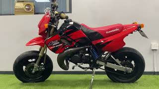 1999 Kawasaki KSR80 in red and black. Ref 8589