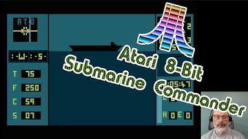 Atari 8-Bit Game Play, Submarine Commander