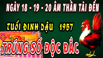 THẦN TÀI ĐẾN TRONG 3 NGÀY 18 19 VÀ 20 THÁNG 6 ÂM LỊCH GIÚP TUỔI ĐINH DẬU 1957 TRÚNG SỐ ĐỔI ĐỜI GIÀU.