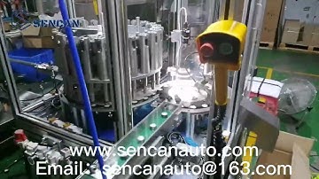 Wine bottle cap automatic assembly and liner machine