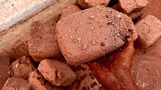 ASMR | New Gritty Reddirt Dry Floor Crumbling with Messy Hands | Hard shapes Hitting Smashing ✨