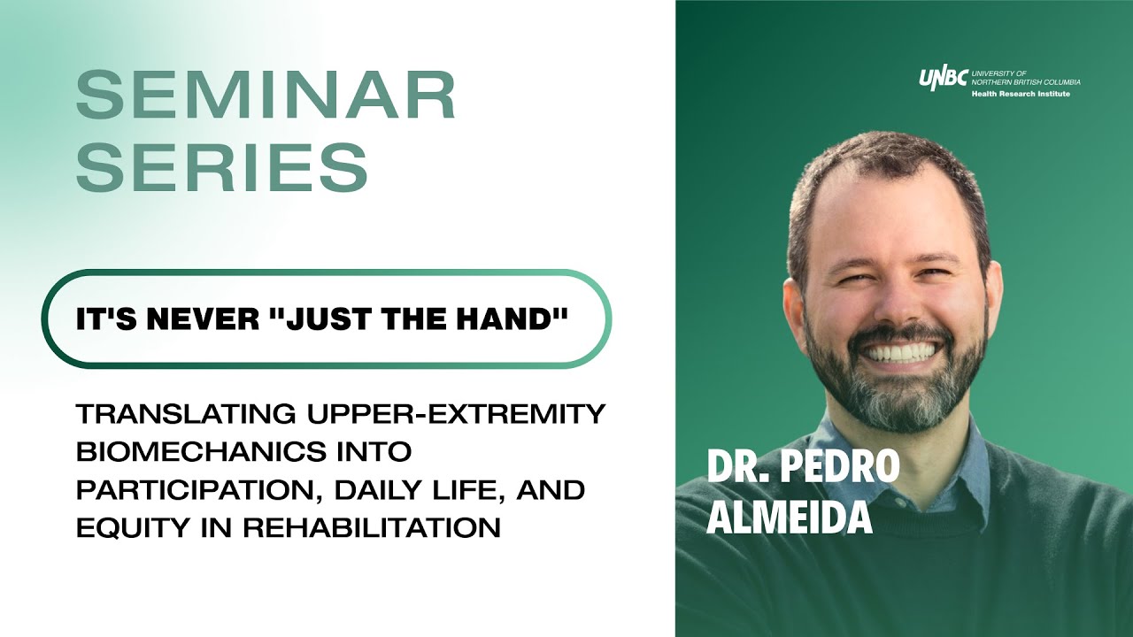 HRI Seminar Series | Dr Pedro Almeida | IT'S NEVER "JUST THE HAND"