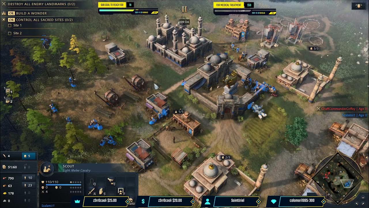 AOE4 Szalami1(Delhi) vs Chaff(Abbasid) YouTube