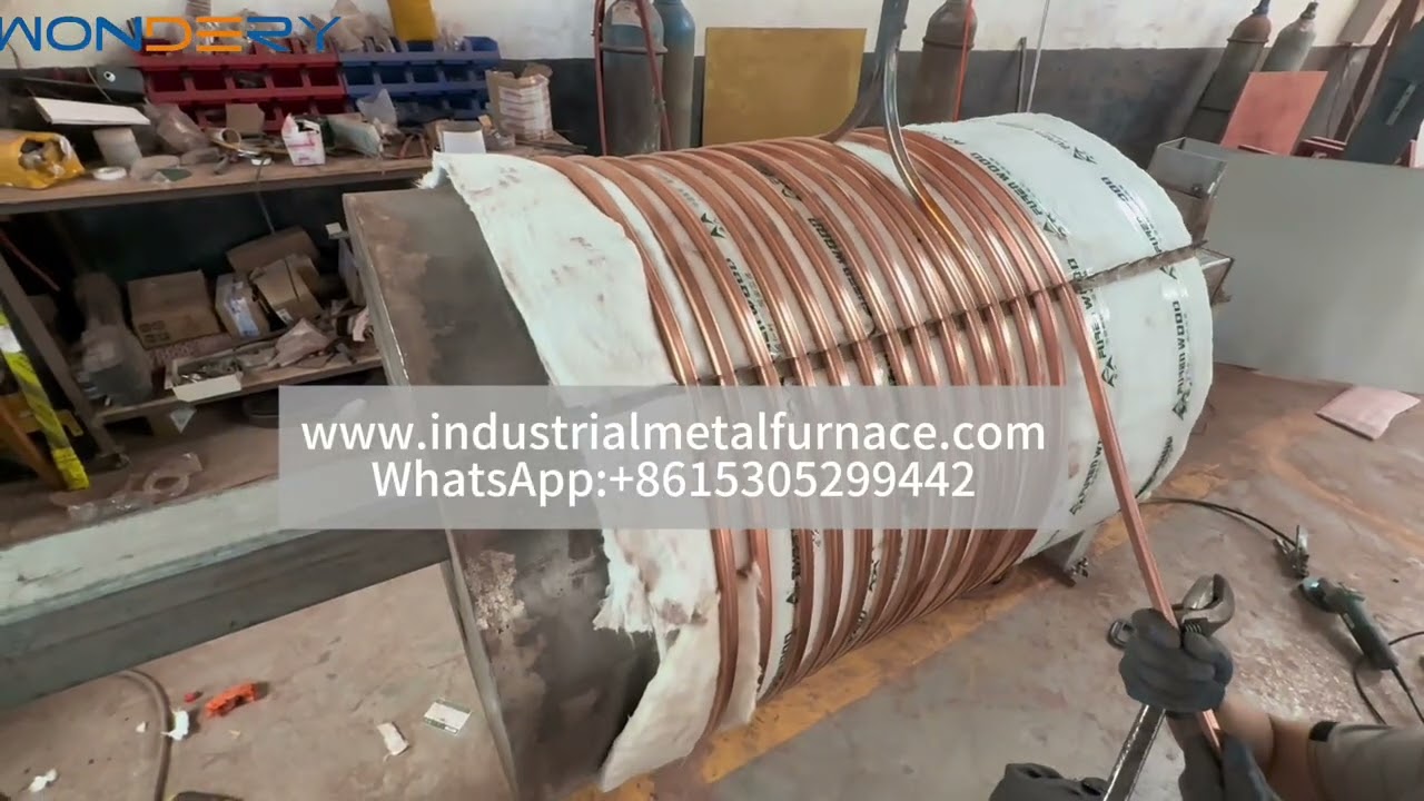 2-10khz Induction Furnace Copper Coil Manufacturing Process for Aluminum Induction Melting Furnace