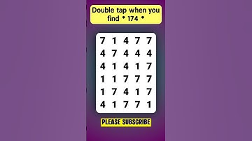 Find 👉174👈 in 5 seconds | Visual Test | Observation Skills | Number Search | Find the Odd one out